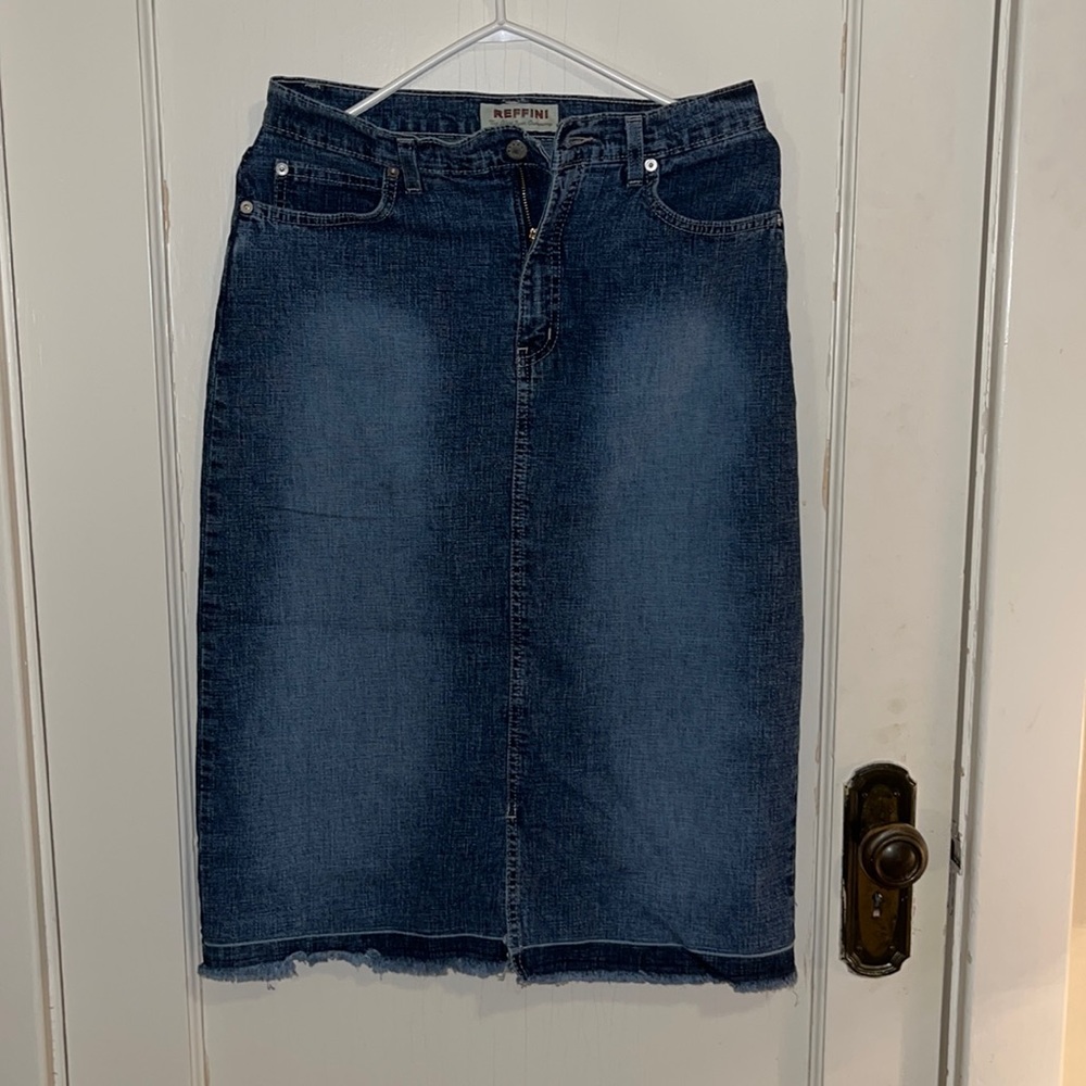 Long Denim Skirt Size Small
